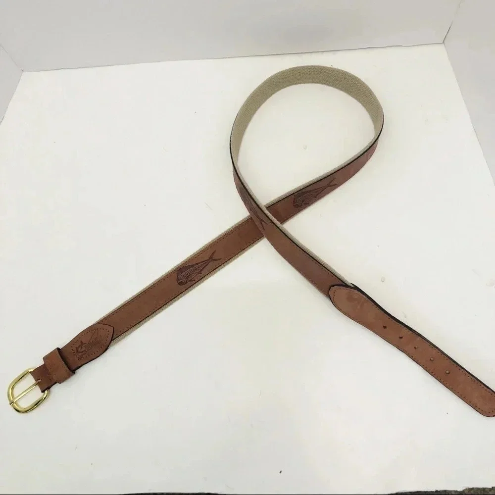 Men’s World Wide Sportsman Dolphin Embossed Belt